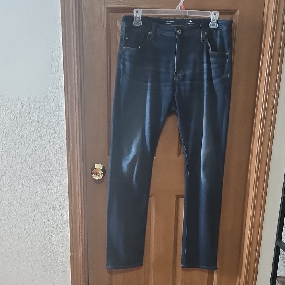 AG Adriano Goldschmied Dark Blue Slim Jeans THE EVERETT 36X32 Slim Straight